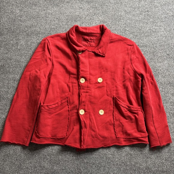 Frank & Eileen Jackets & Blazers - Frank & Eileen Tee Lab Jacket Women's Large Red Belfast LabCrop French Terry